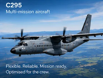 C295 multi-mission aircraft in flight